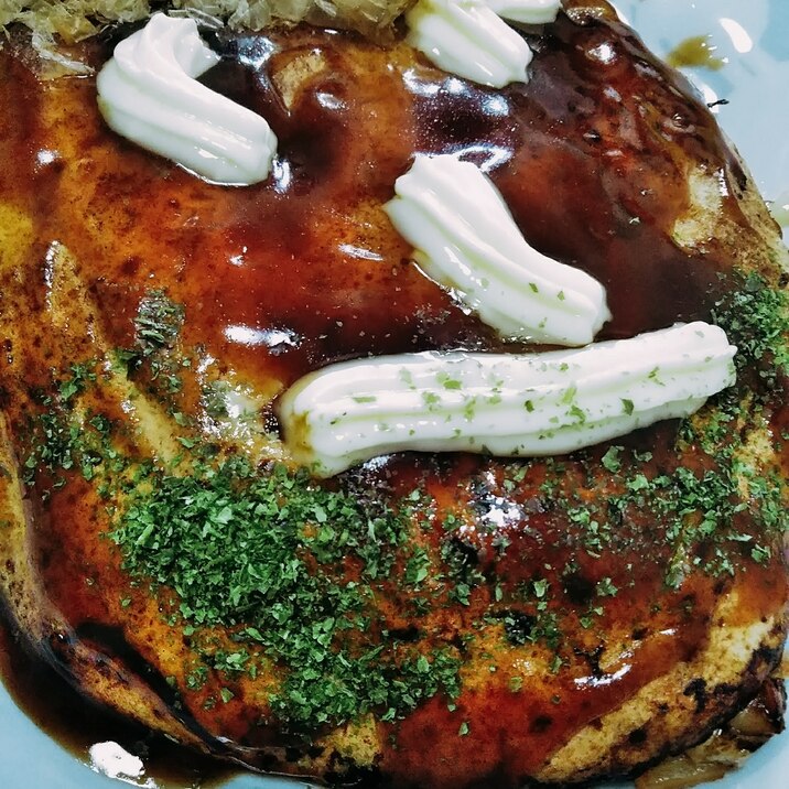 キャベツたっぷりとんぺい焼き